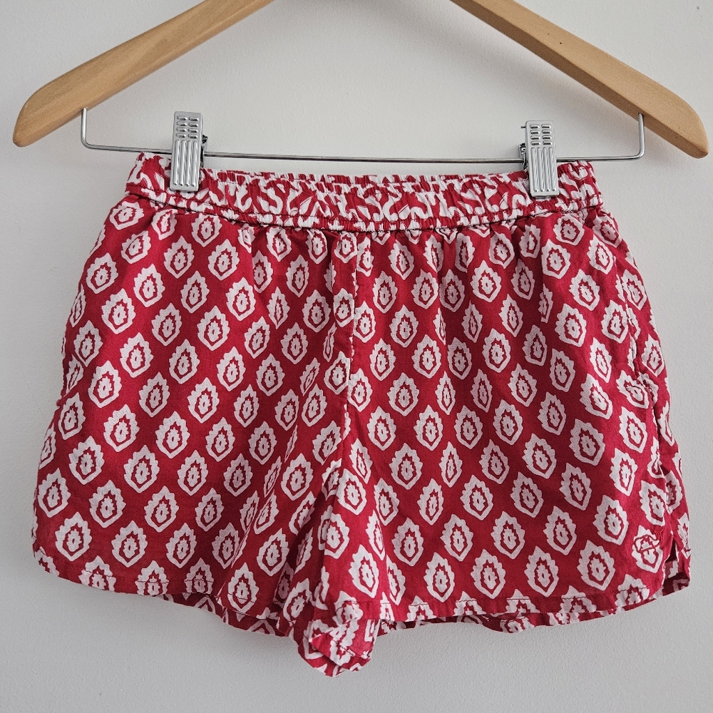 Vineyard Vines Girls Red & White Diamonds Shorts Size Small (7-8)